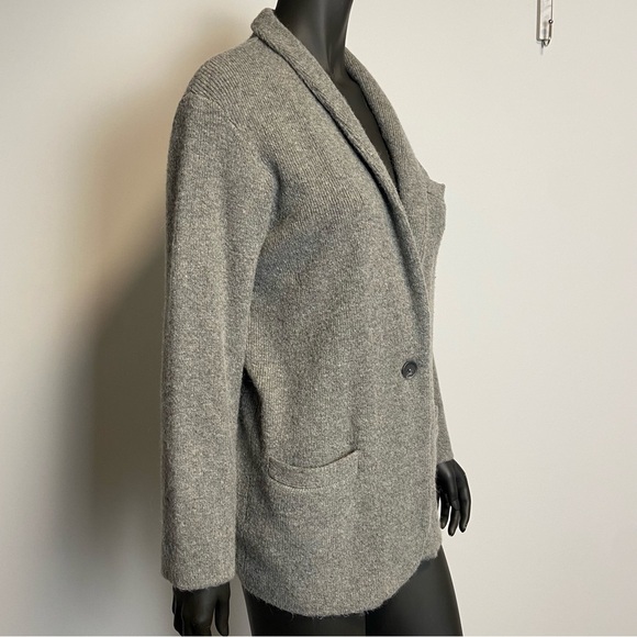 🐑 J CREW / merino wool alpaca chacon knit cardigan m - Picture 3 of 10